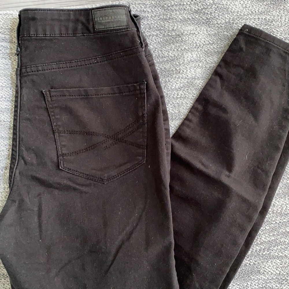 Aeropostale high waisted black jegging
